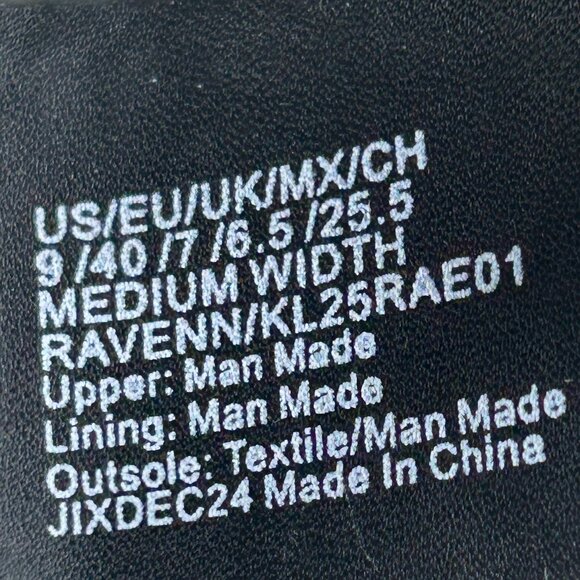 Kenneth Cole Ravenn Black Faux Leather Studded Sandal - Size 9 Med - Picture 13 of 14